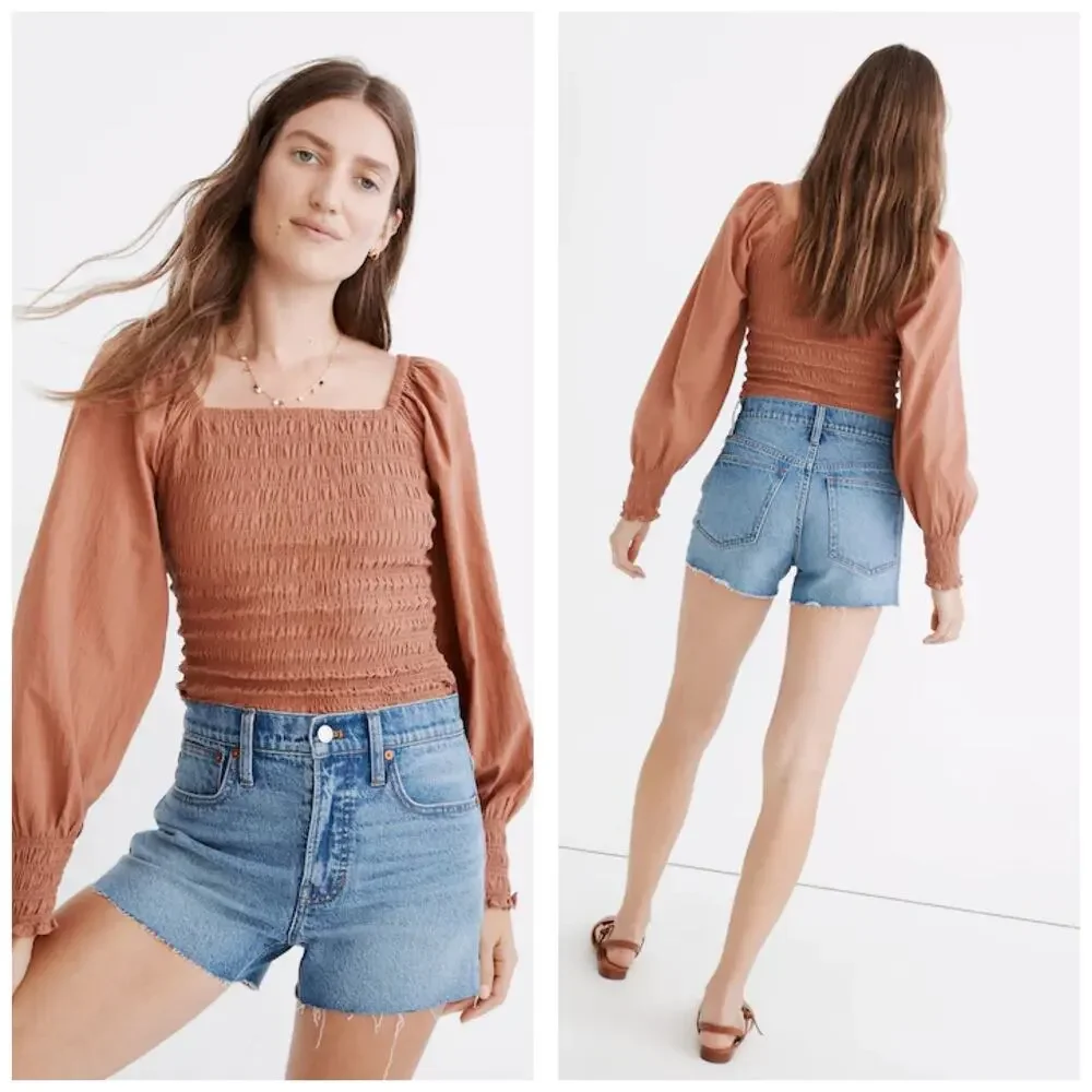 Madewell The Perfect Jean Short Size 27 in Burnett Wash Tencel Lyocell ND180